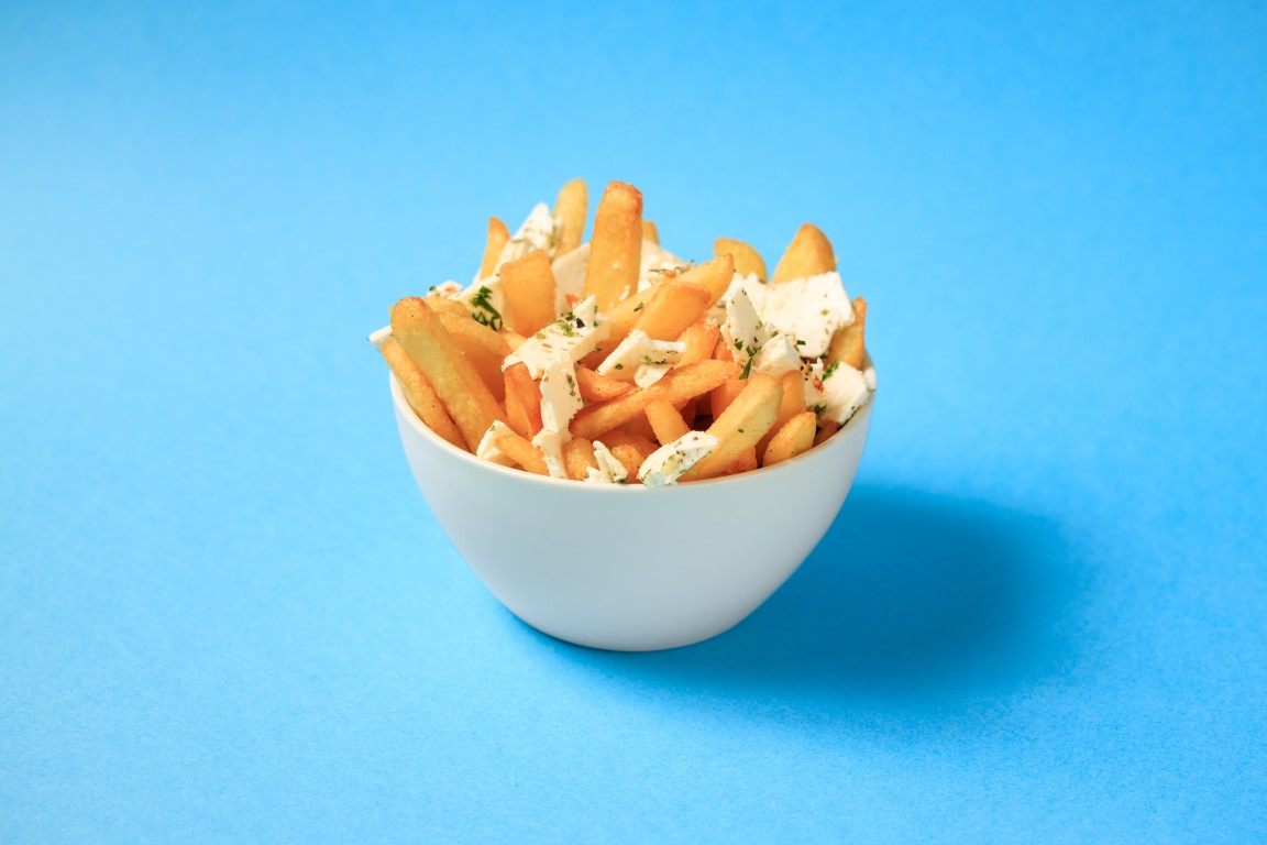 Pommes med feta og oregano